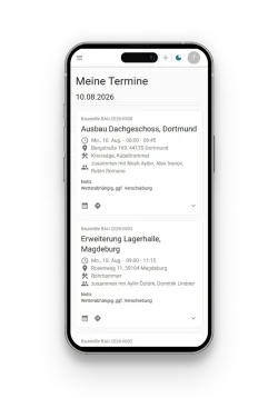 Die RessourcenFuchs App läuft auf einem Android Smartphone